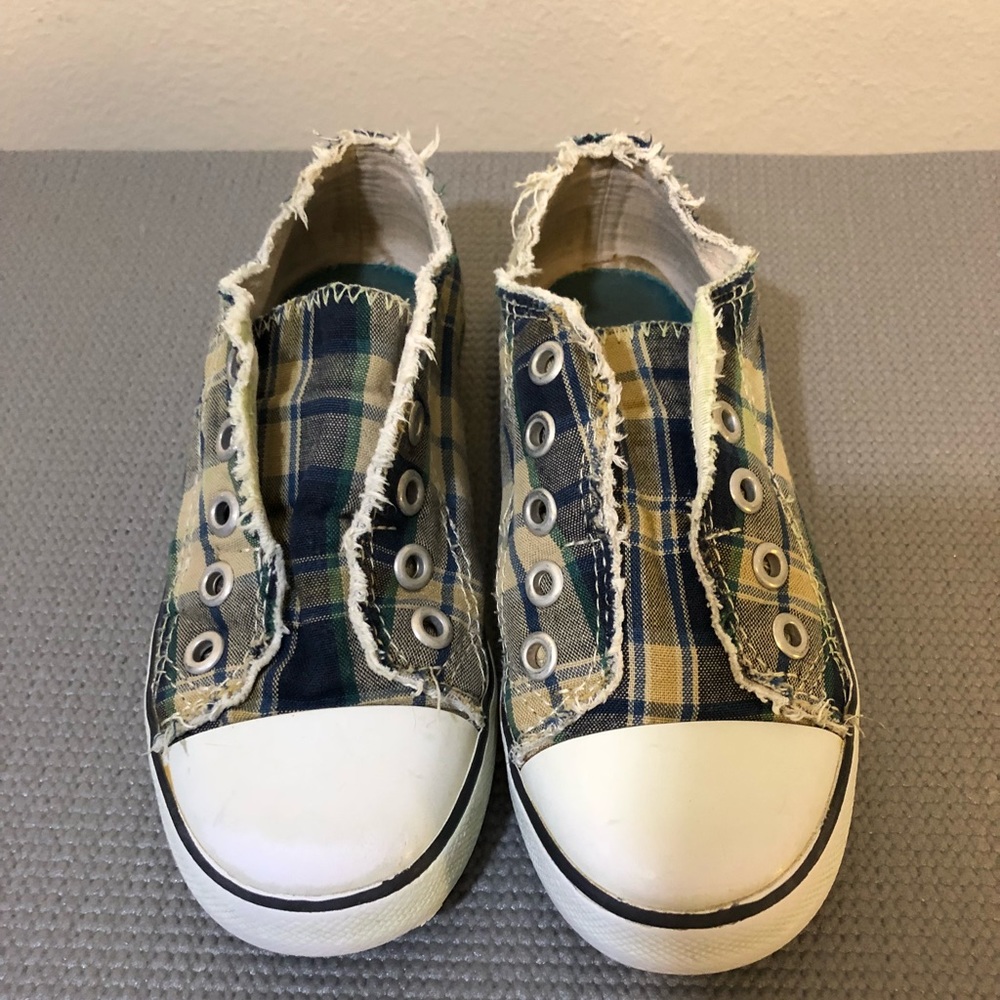 Mini Boden Laceless Canvas Pull Ons Size 28 (10)